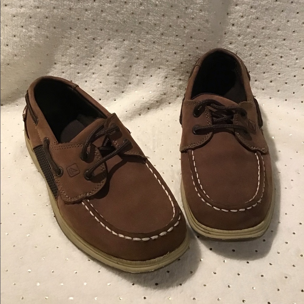 Sperry Topsiders  boys 3.5 leather shoes